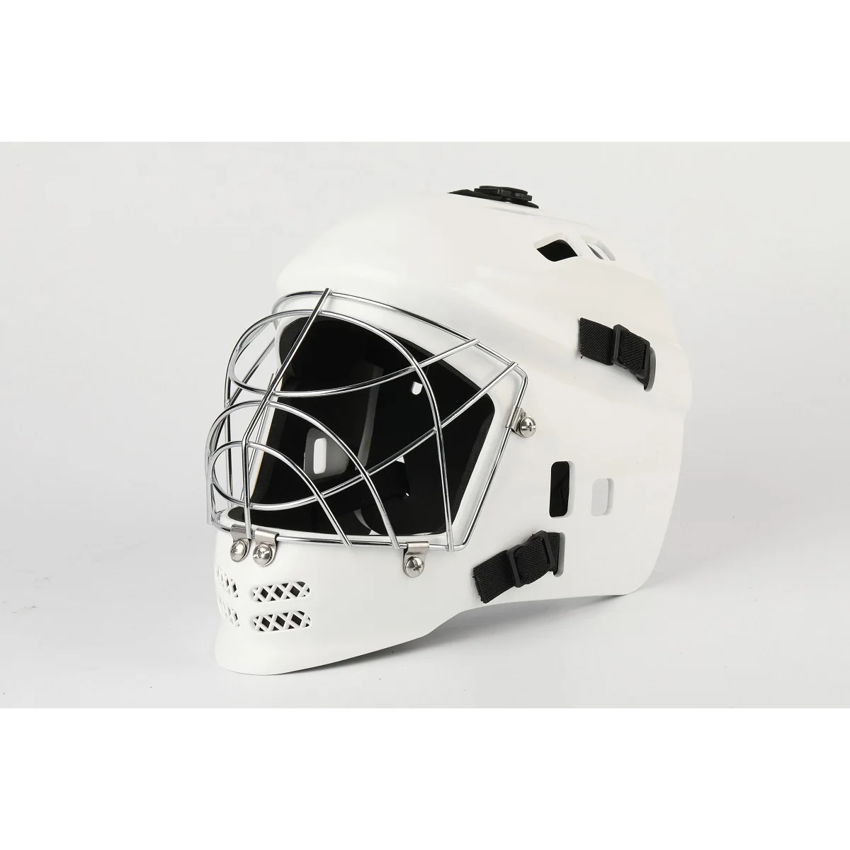 Field Hockey Goalie Helmet Comfortable Inner Pad Matt Shell With