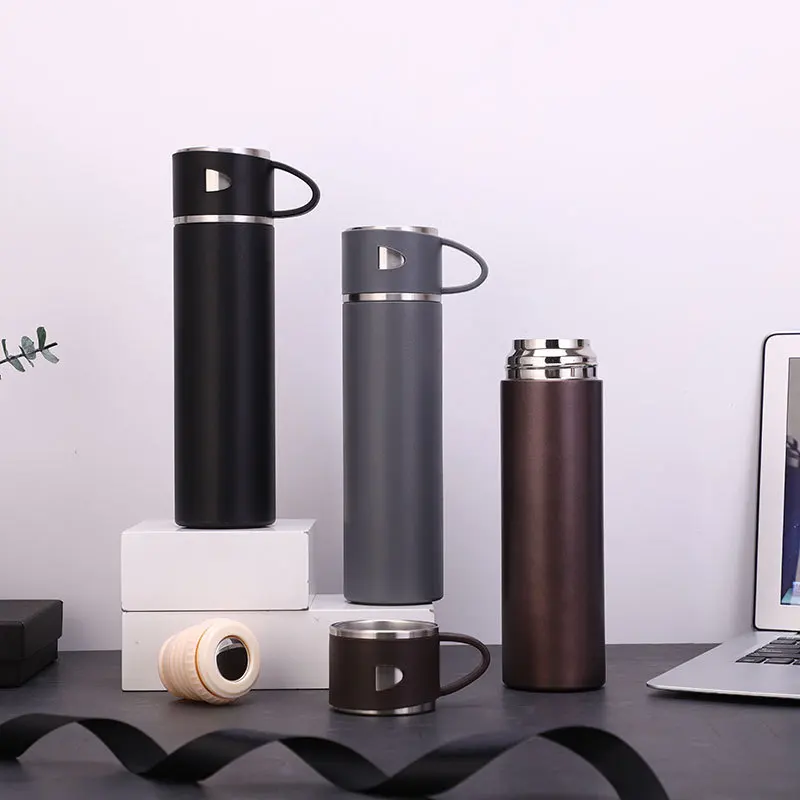 

Ready To Ship Thermos Double Walled Multi-colored 304 Stainless Steel Vacuum Flask With Lids