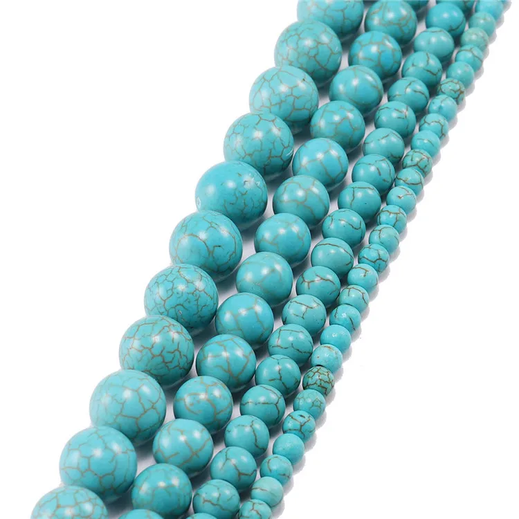 

Factory Wholesale Natural Turquoise Beads Multicolor Semi-finished Beads For Jewelry Making Bracelet Necklace