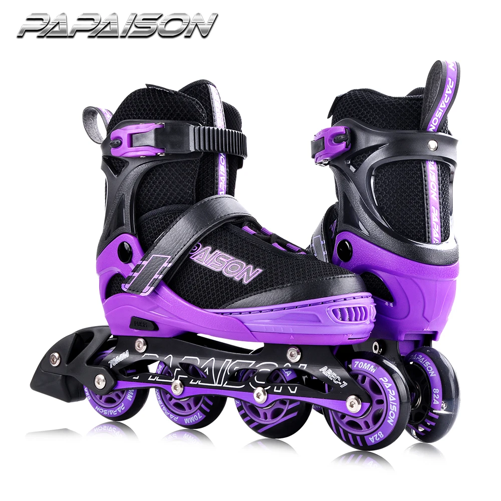 

Papaison Roller skates with CE report export to USA can sale inline skate on Amazon with pink red black blue color have XL size