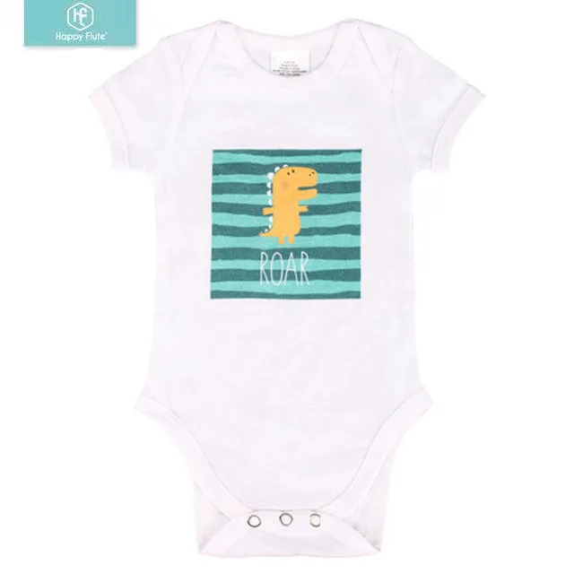 

Happyflute manufacturer cotton baby clothes organic baby rompers newborn baby clothes, Customized color