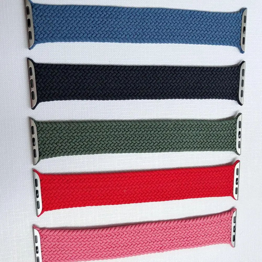 

Luxury nylon woven watch strap for boys and girls for iPhone, Multi colors