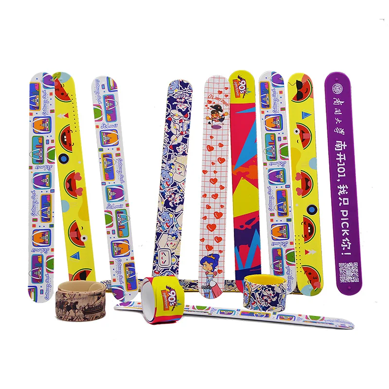 

Silicone Slap Snap Band For Kids slap band, Eco-friendly Material Top Quality Printed Slap wrist band wholesale customization, Customized pantone color