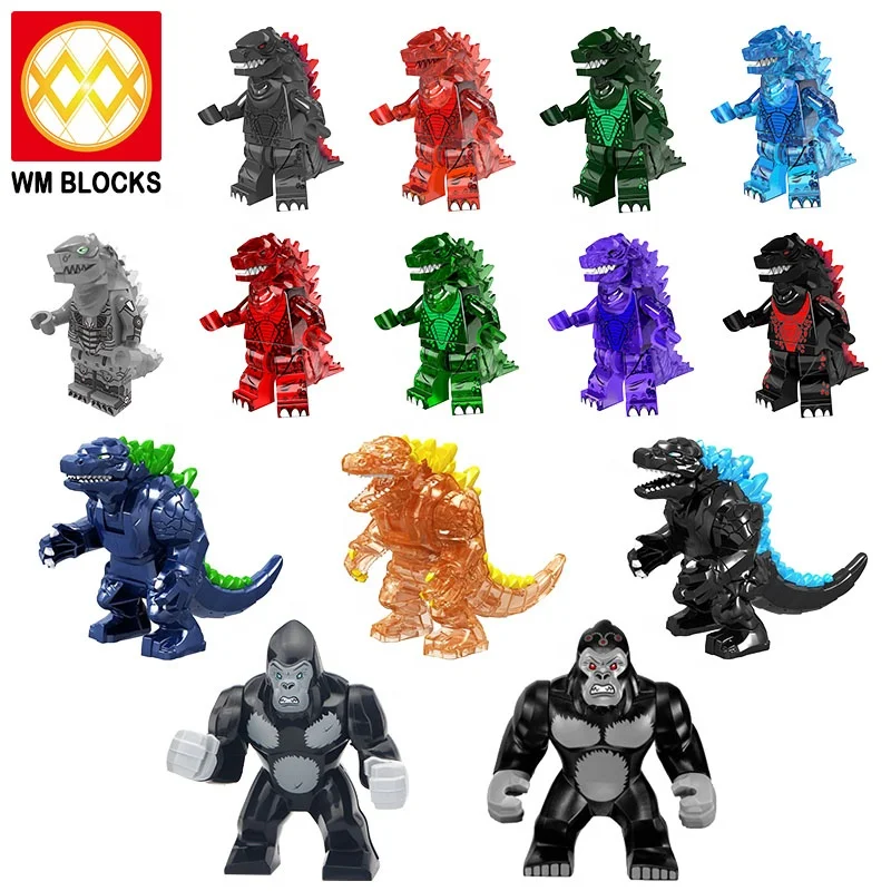 

Free shipping!Godzilla vs Gorilla Grood Bricks Godzilla King of the Monsters Building Blocks mini figure toys For kids Doll, Same like picture,mini building blocks