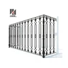 Wrought Iron Store Balustrade System, Wall Mounted Storm Proof Railing Steel
