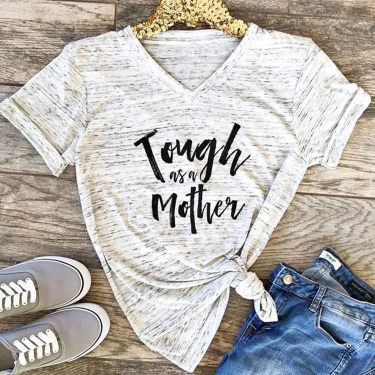 

Wholesale New Summer Casual Tops Women's T-shirts, Custom Printed Design Fashionable V Neck T Shirts Women, Graphic T shirts