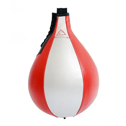 

ActEarlier Boxing Pear Shape PU Speed Ball Swivel Punch Bag Punching box Speed bag Punch Gym Exercise Boxing balls, Red black yellow