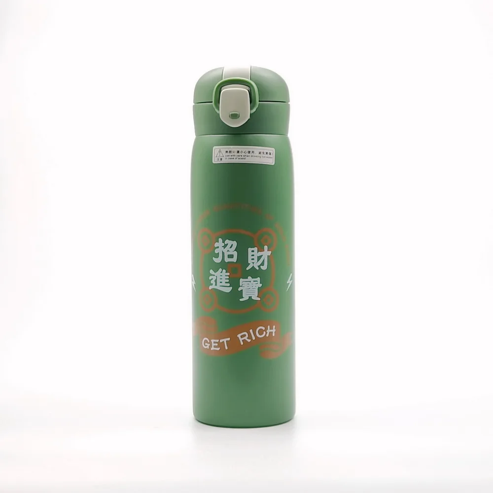 

2021 new style pattern 500ml 304 Stainless Steel Double wall Insulated Water Bottle Double Wall Leakproof ECO friendly