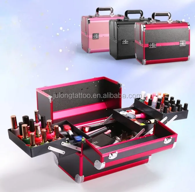 Portable Professional Cosmetic Bag Suitcases For Cosmetics Large