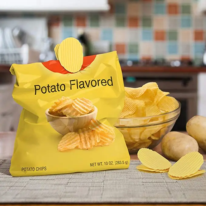 

Portable Fred Potato Chip Bag Closure Clips Potato Chip Bag Clip for Food Kitchen Accessories Document clip, White/yellow/customized color