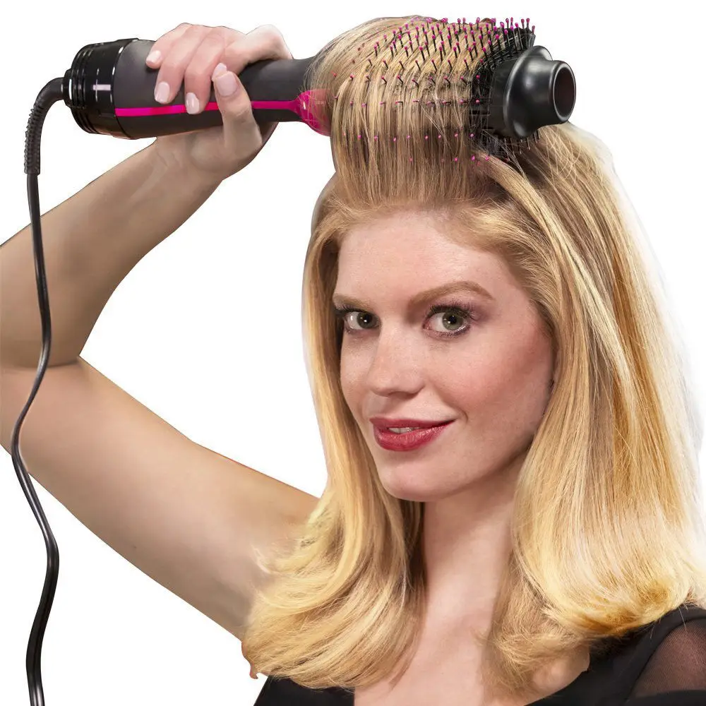 

Free shipping 2 in 1 Multifunctional One Step Hair Dryer Volumizer Hot Air Paddle Styling Brush Hairstyling Tools