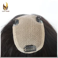 

Remy Human Hair Material High Quality Silk Top Women Toupee Hair Piece