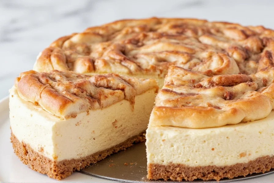 cinnamon bun cheesecake