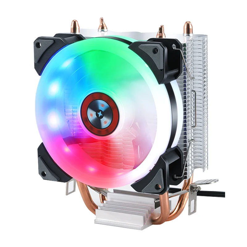 

High Cooling Performance Case Fan Radiator 90mm CPU Cooler Cooling Fan With RGB Colorful LED Light Fans For Gaming, Red, white, blue, multi color