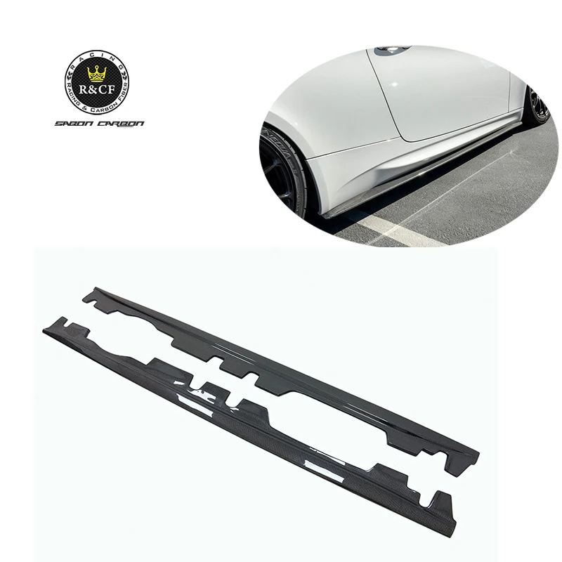 

08-13 E90 E92 E93 M3 Side Skirts Exot Style Carbon Fiber Side Skirts Extension For BMW E92 E93 M3