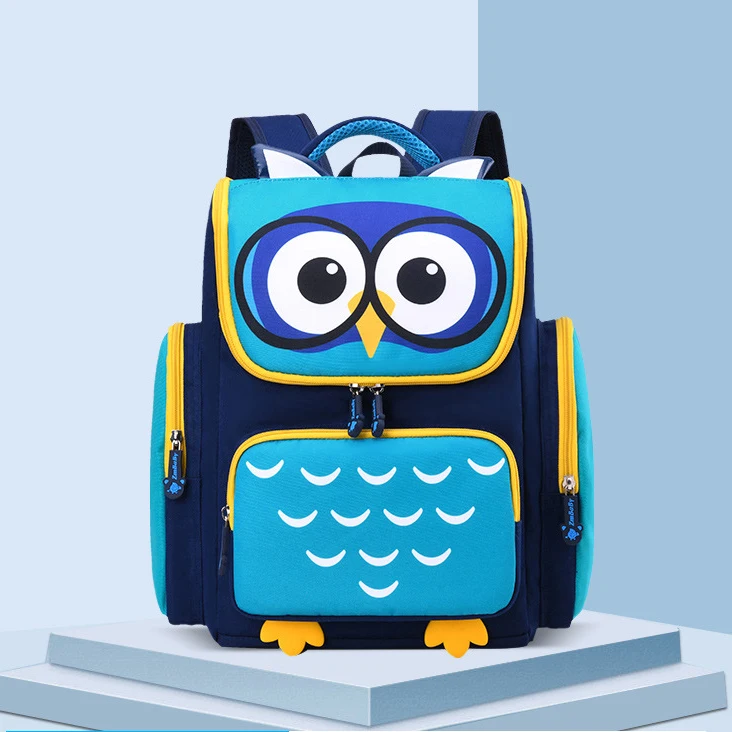 

New design student school bag children backpack kids plain school bag, 4 colors