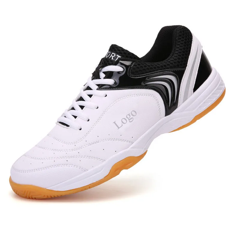 

Unisex High Quality Professional Tennis Sneakers Indoor Non-slip Badminton Shoes Flat Breathable Sports Shoes, White,black,grey