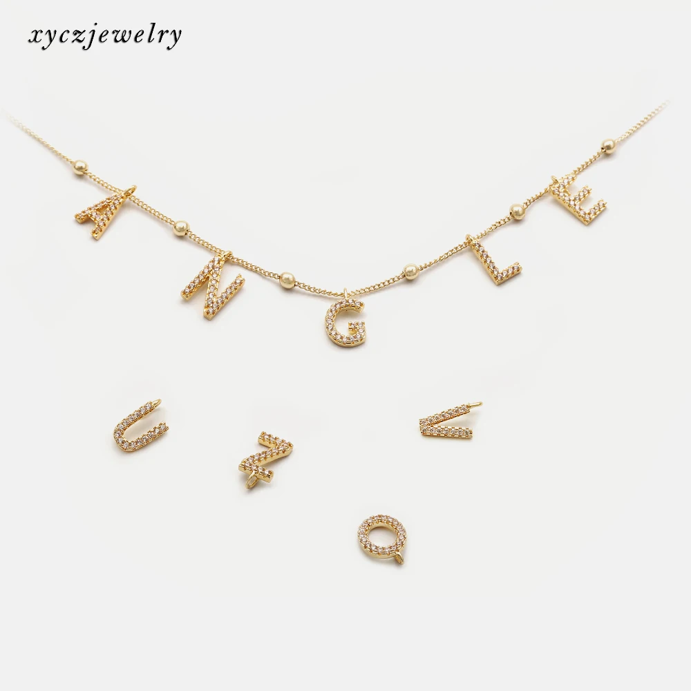 

Xingyu fashion jewelry 26 letter party shopping Initial pendant necklace magical jewelry DIY, White