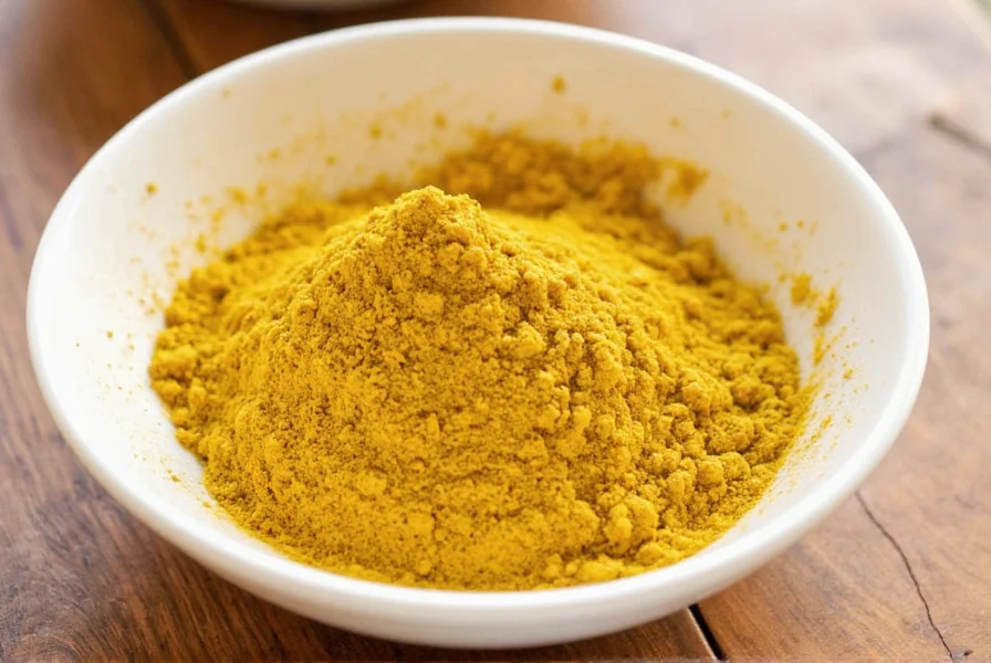 Chef measuring mustard substitutes into a recipe with proper ratios displayed