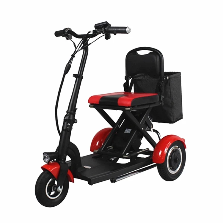 

3 Wheels Electric Lightweight Smart Portable For Elderly Mobility Scooters, Black/purple/gold/customized color