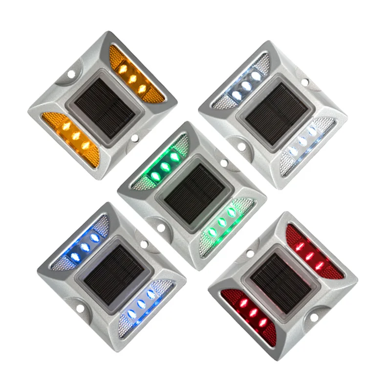NOKIN Aluminum LED 20T Resistance Blinking Raised Type Pavement Marker Solar Road Stud for Highway