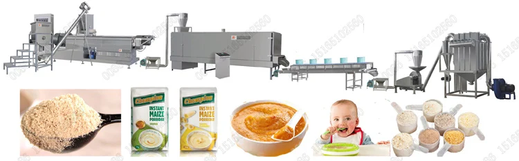 Machine De Production Automatique Pour Aliments Pour Bebes Pouces Ligne De Production Nourriture Instantanee Cerceau Buy Ligne De Production D Aliments Pour Bebes Machine De Fabrication De Bouillie Instantanee Nutritionnelle Infantile De Poudre De