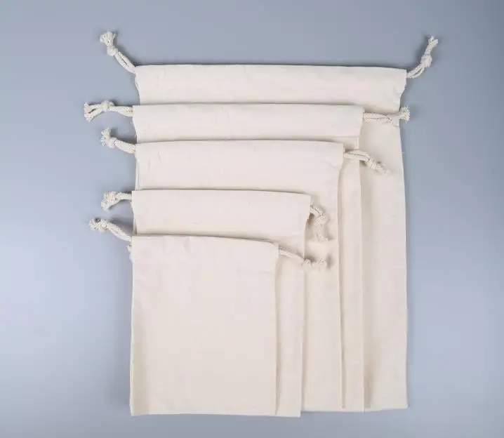 

Low Price Recycling 8x10 inch 100% Cotton Drawstring Gift Bag, Multicolor or customized color