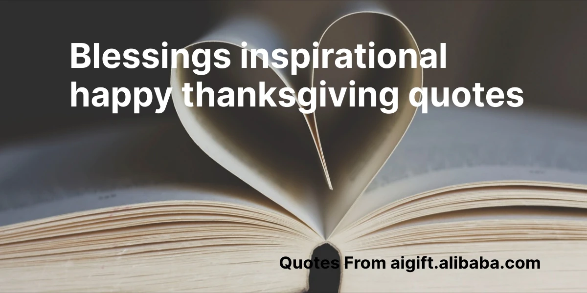 blessings inspirational happy thanksgiving quotes