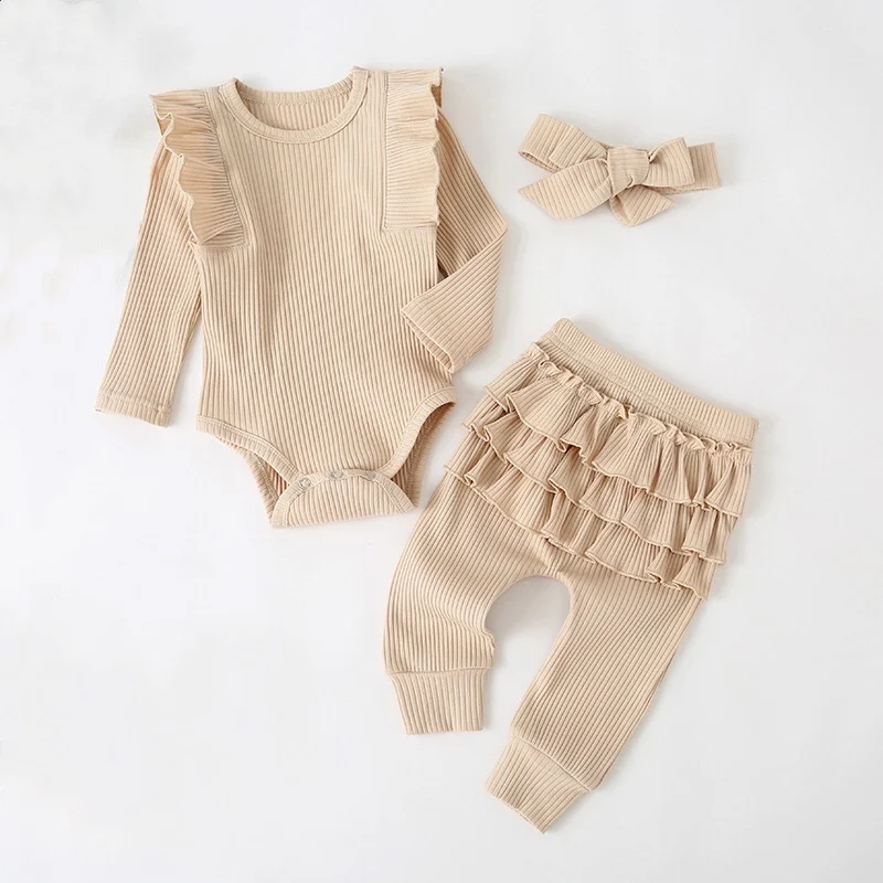 

2021 Amazon hot sale Autumn Winter 100% cotton soft knit long sleeves Jumpsuit baby clothes newborn Baby Rompers, Have many colors for you to choose