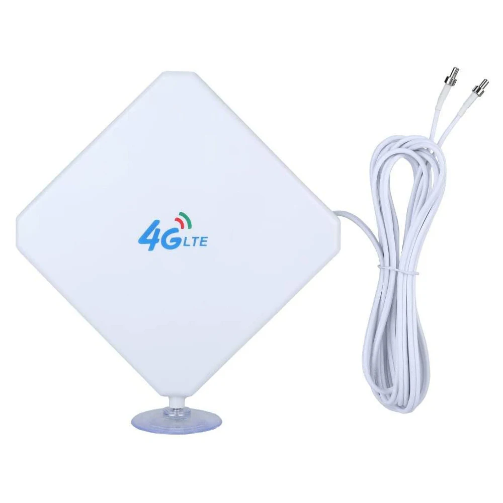 

Dual TS9 3G 4G LTE Antenna 35dBi High Gain Wireless Router Antenna with Suction Cup
