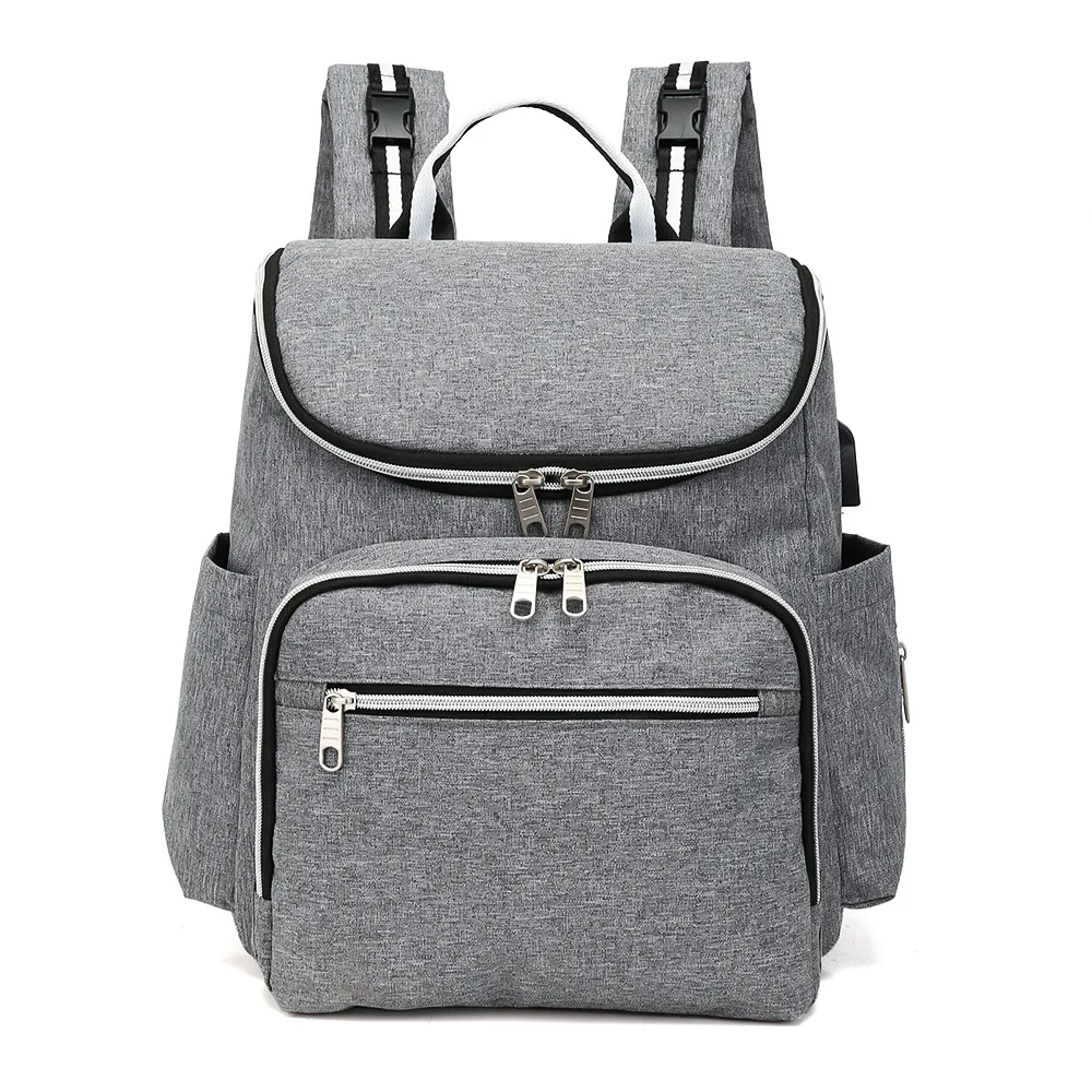 

Mummy Bag multifunctional large capacity mother baby bag waterproof diaper bag out Backpack, Gray or customized colors