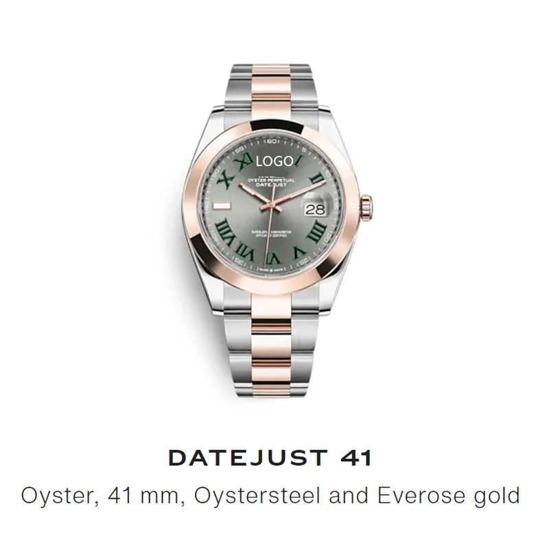 

Top Quality 904L Waterproof Stainless Steel Wristwatch No Tick Automatic Mechanical Relojes Men Rolexables Watch