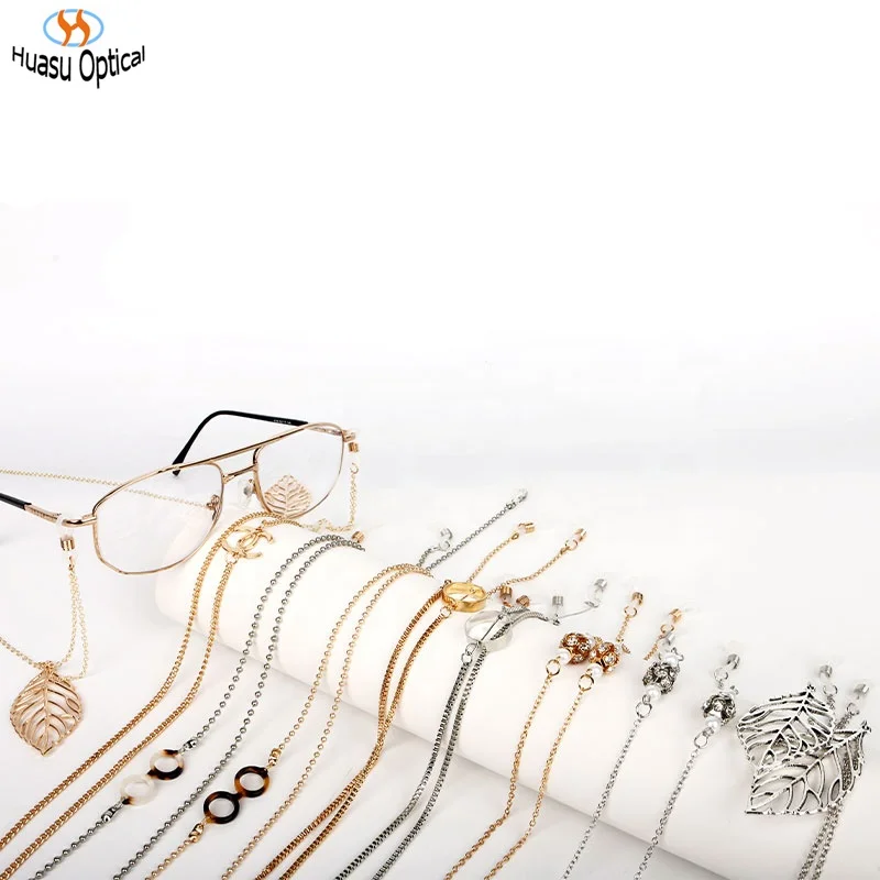 

fashion glasses chains metal Gold Silver eyeglasses straps sunglass cords eyewear accessory neck holder decoration