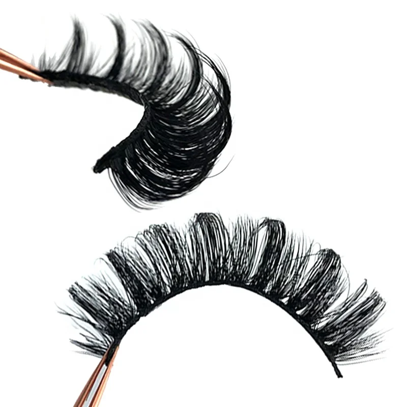 

Anforlin Fluffy faux mink color cat eye lashes russian striplashes d curl 15mm strips eyelash extension supplies