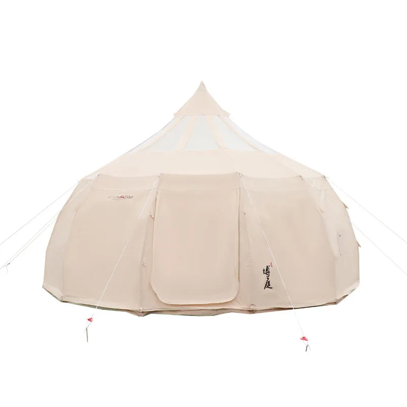 

Outdoor Four Season Family Camping and Winter Glamping Cotton Canvas Bubble tent, White