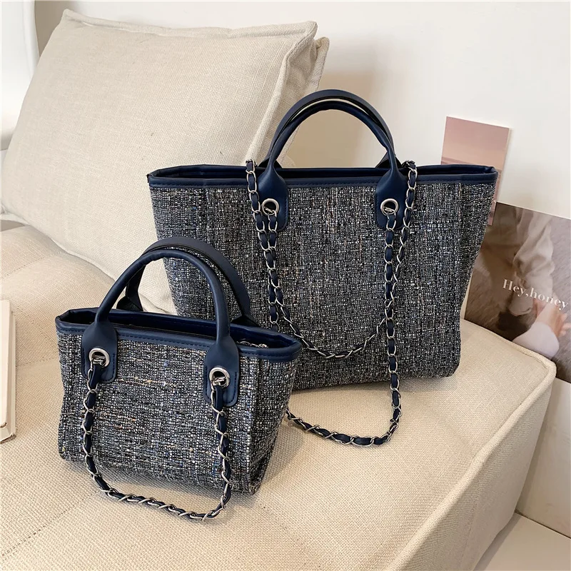 

Wholesale 2022 New Style Ladies Designer Handbags Chain Strap Travel Tote Bag Large Straw Beach Bag Shoulder Bag, Oem