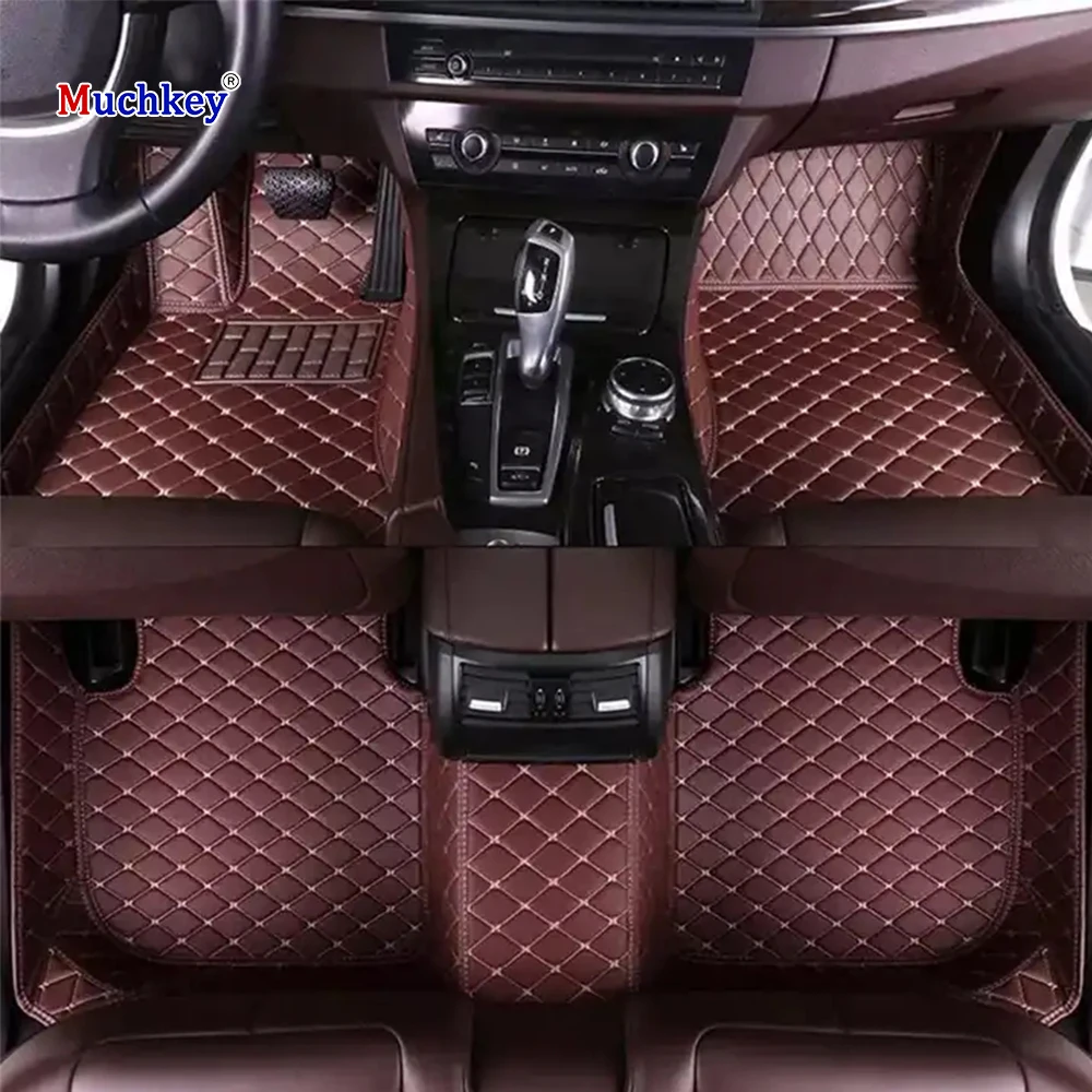 

Muchkey Non Slip Hot Pressed 3D for Acura ILX 2012 2013 2014 2015 2016 2017 Luxury Leather Car Floor Mats