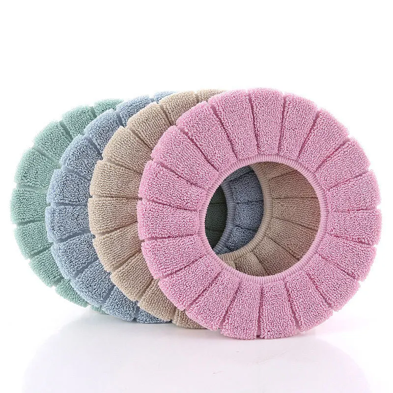 

Factory Hot Sale Comfortable Velvet Coral Bathroom Toilet Seat Cover Winter Toilet Cover Washable Closestool Mat Seat Cover, Customized color
