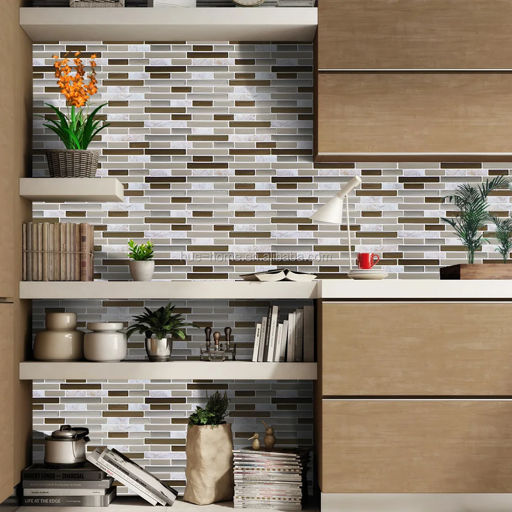 Diy Mosaic Tile Kitchen Wallpaper 3d Wall Stickers Home Decor