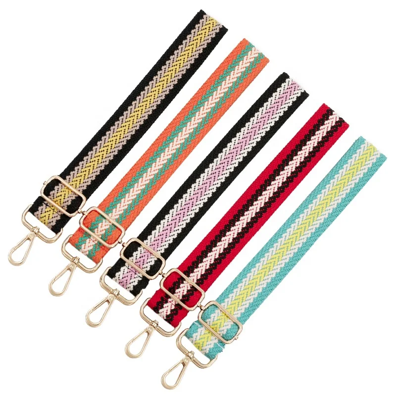 

New Trending 3.8CM Striped Webbing bag straps shoulder crossbody Removable Shoulder Strap for Bags