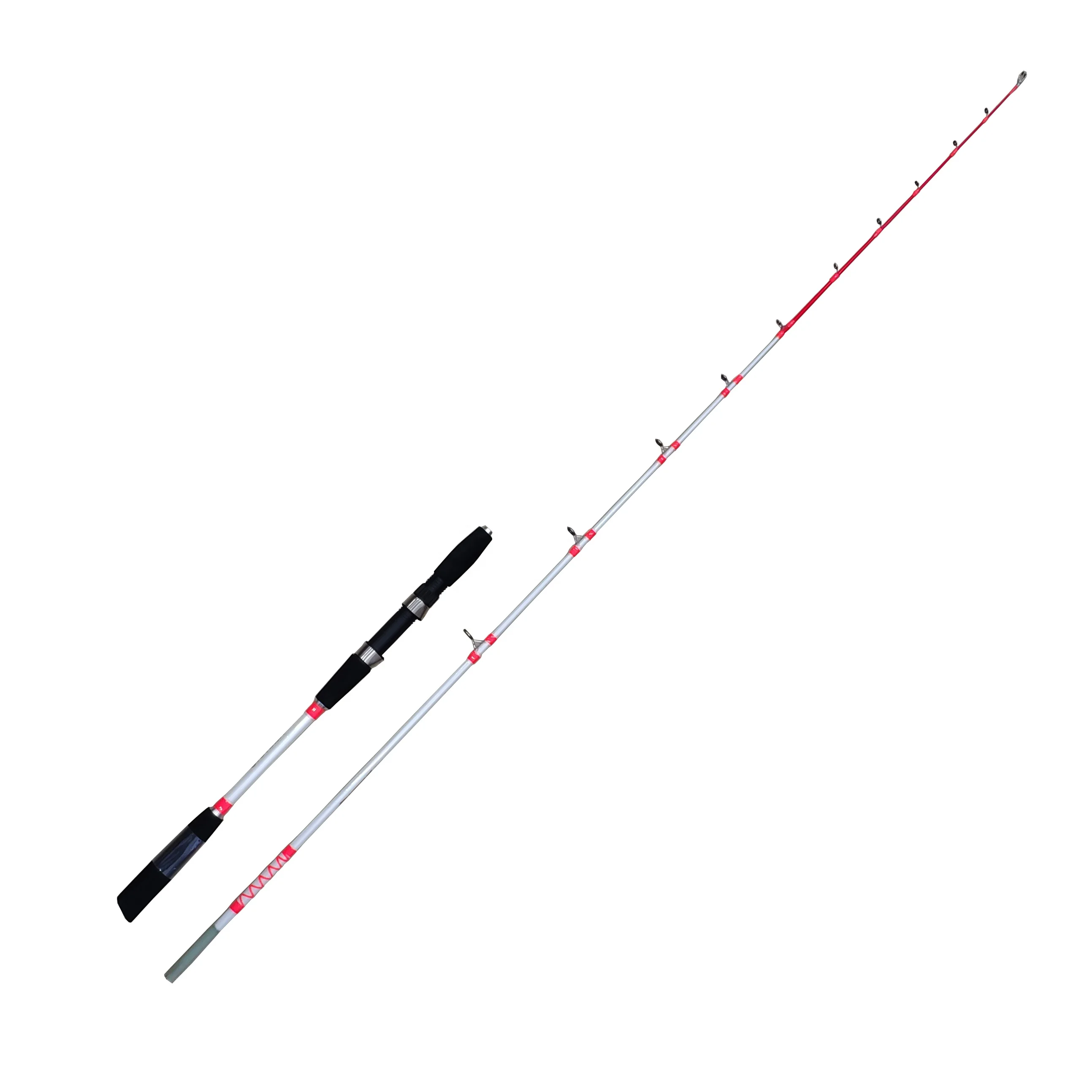 

slow pitch jigging rod 2 section saltwater spinning jigging fishing rods 7-20lbs, Customized color