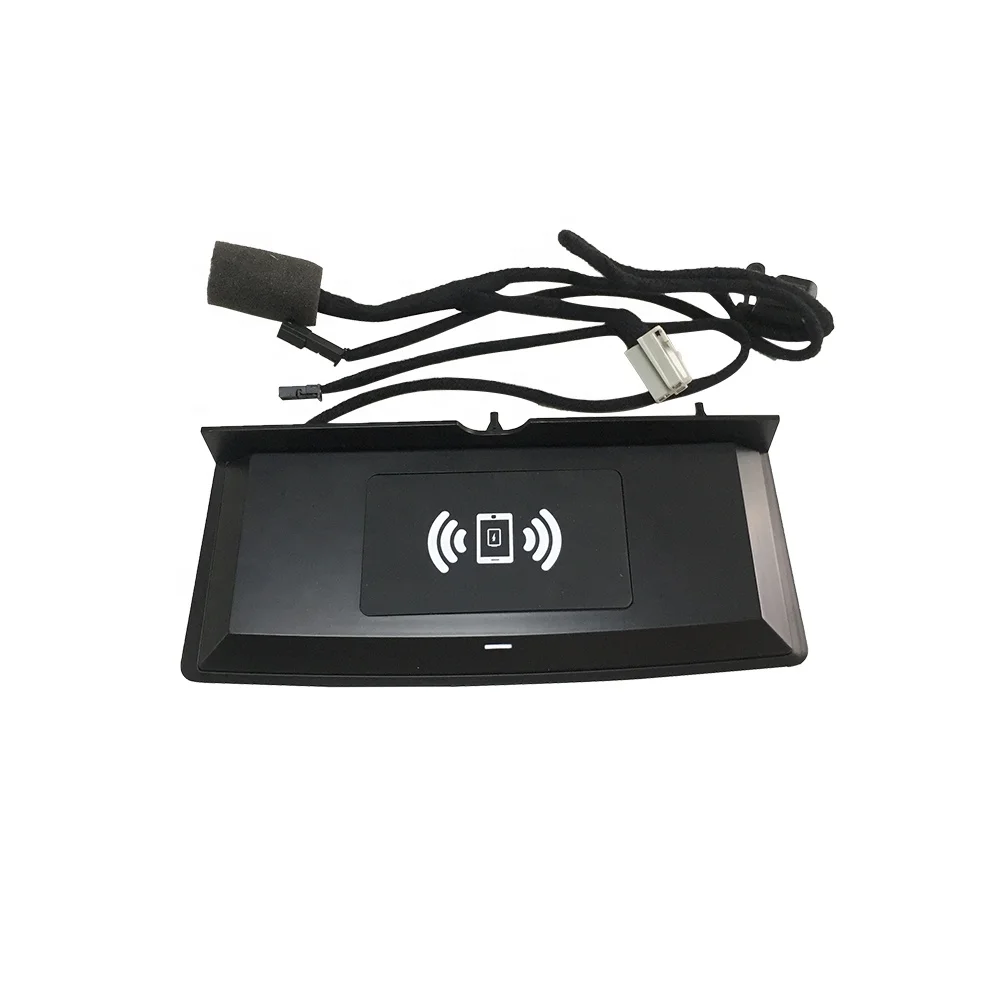 

QI wireless car charger mount For Range Rover Sport 2014-2018 fast charging plate tray box cellphone stand smart phone charging