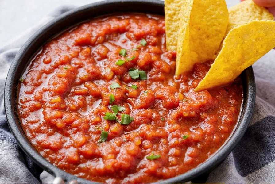 Homemade Mild Ancho Salsa