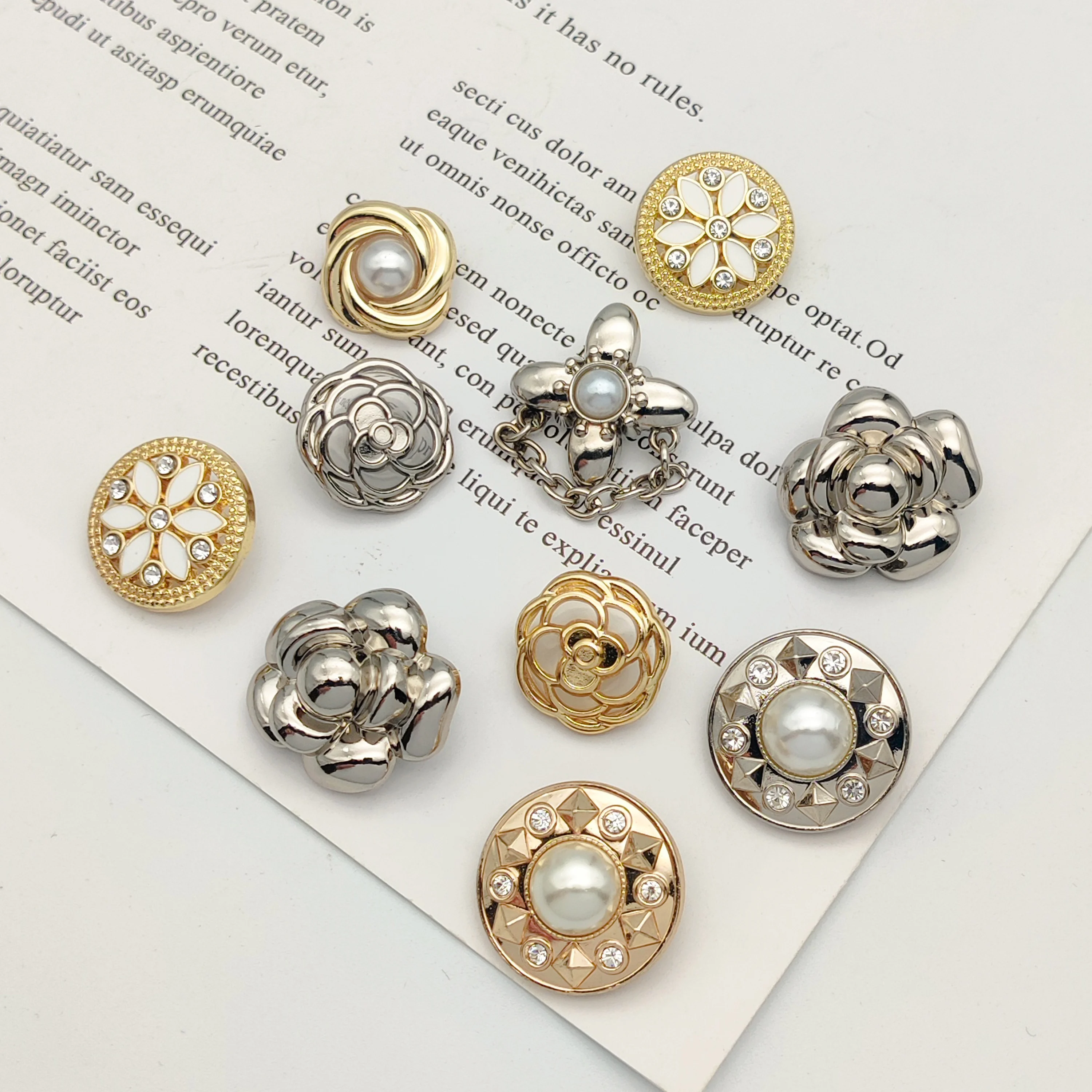 

Factory wholesale supplies fancy metal buttons custom shaped metal buttons for clothing