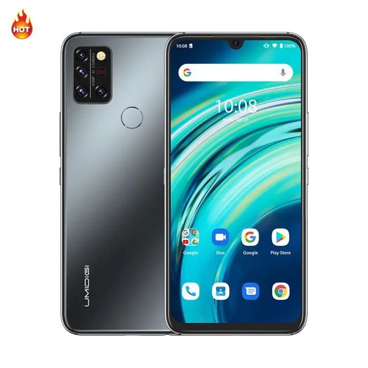 

Amazon hot selling 2021 celular UMIDIGI A9 Pro 6GB+128GB smartphone Helio P60 Octa Core telephone Android 10 mobile phone