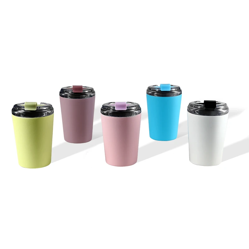 

12oz Double Walled Stainless Steel Travel Coffee Mug Vacuum Insulated Reusable Coffee Tumbler Cup