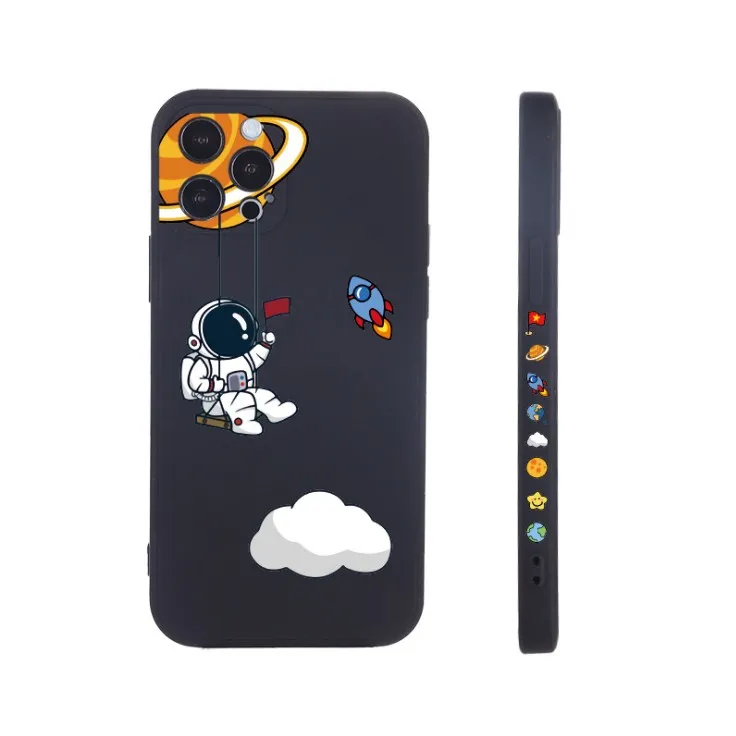 

for iphone 12 pro max clone custom case with printing logo on the bumper, For iphone 12 mini liquid cartoon case, Same as picture