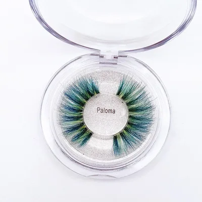 

QUEENA Wholesale color eyelash manufacturers wholesale 25mm long color mink hair false eyelashes natural messy stage makeup