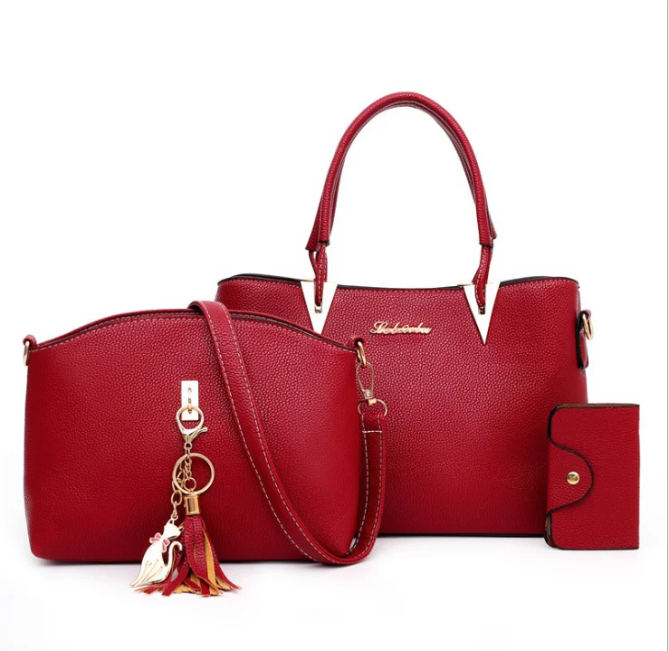 

Hot selling handbag Shoulder 3pcs set Handbags For Women made in China hand bags with high quality