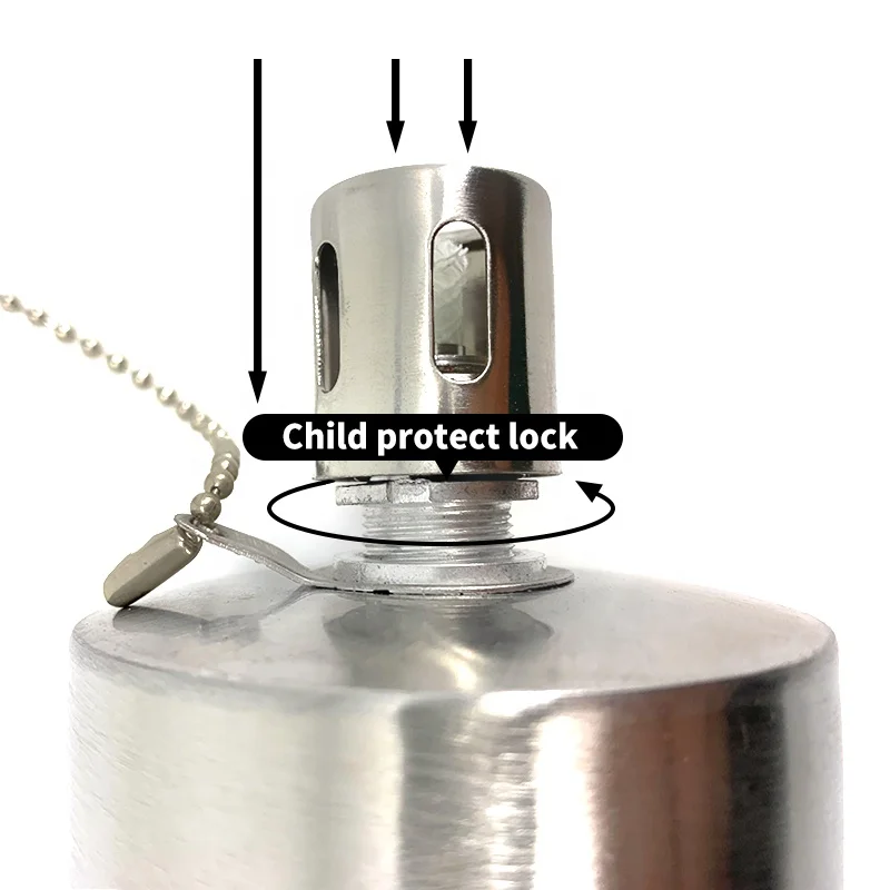 
Stainless Steel Citronella Torch Oil Torches For Garden Square 